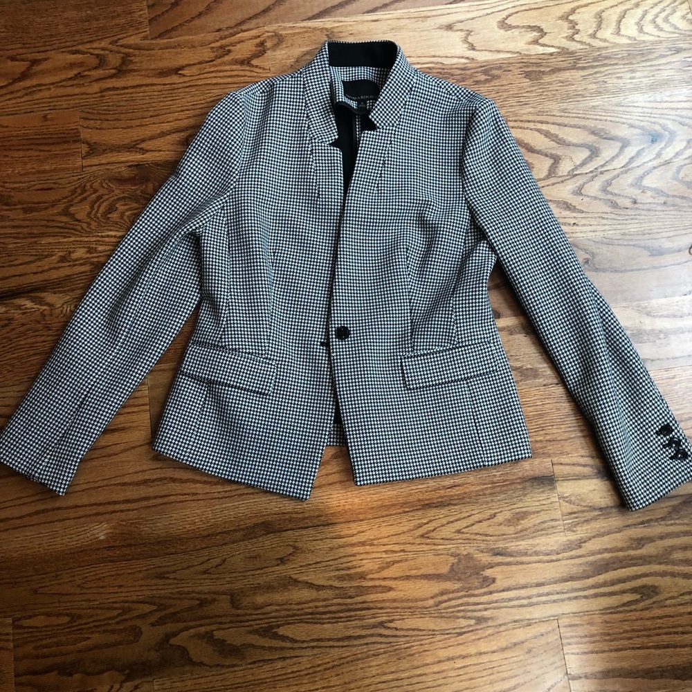 Banana Republic Houndstooth Blazer Size 8 NWT